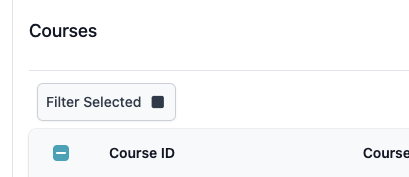 courses filter